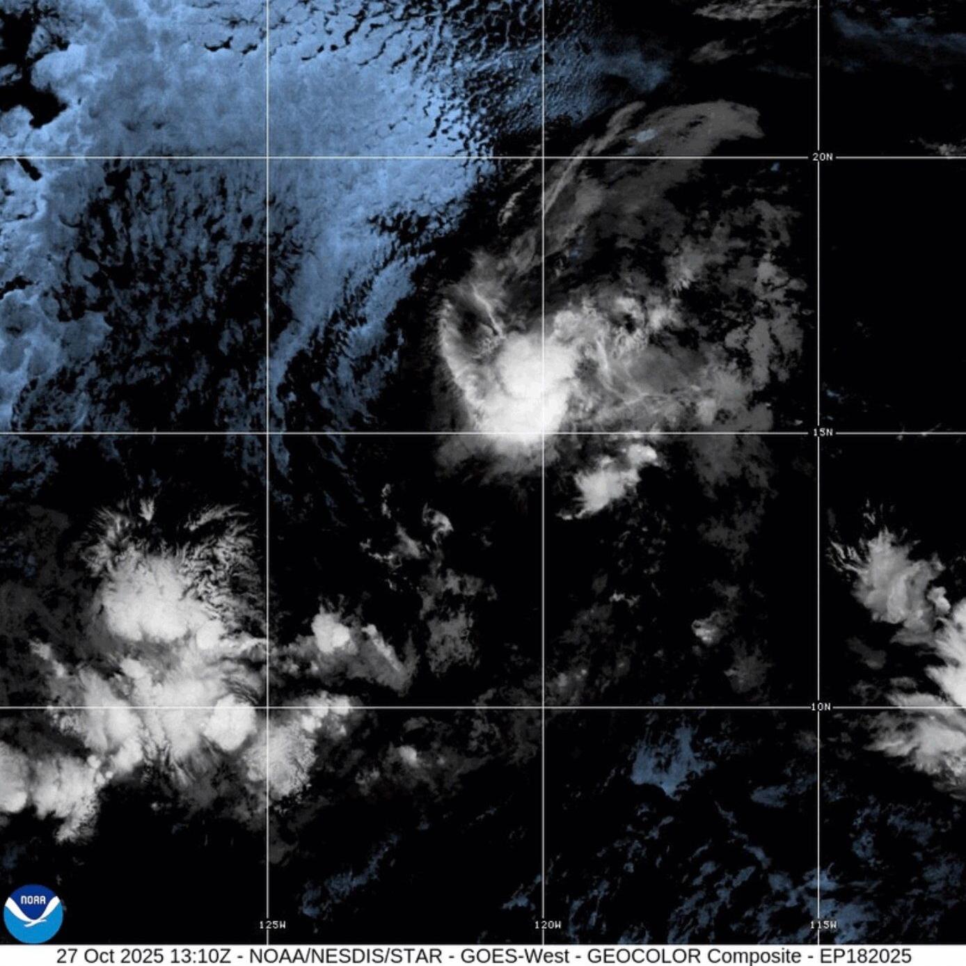 Tropical Storm Sonia churns in the Pacific Ocean and isn't threatening land